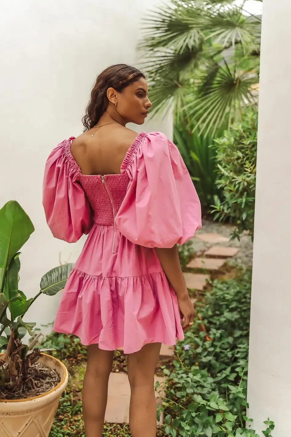 Litzy Mini Dress in Pink - FINAL SALE sold by bohme product image thumbnail 5