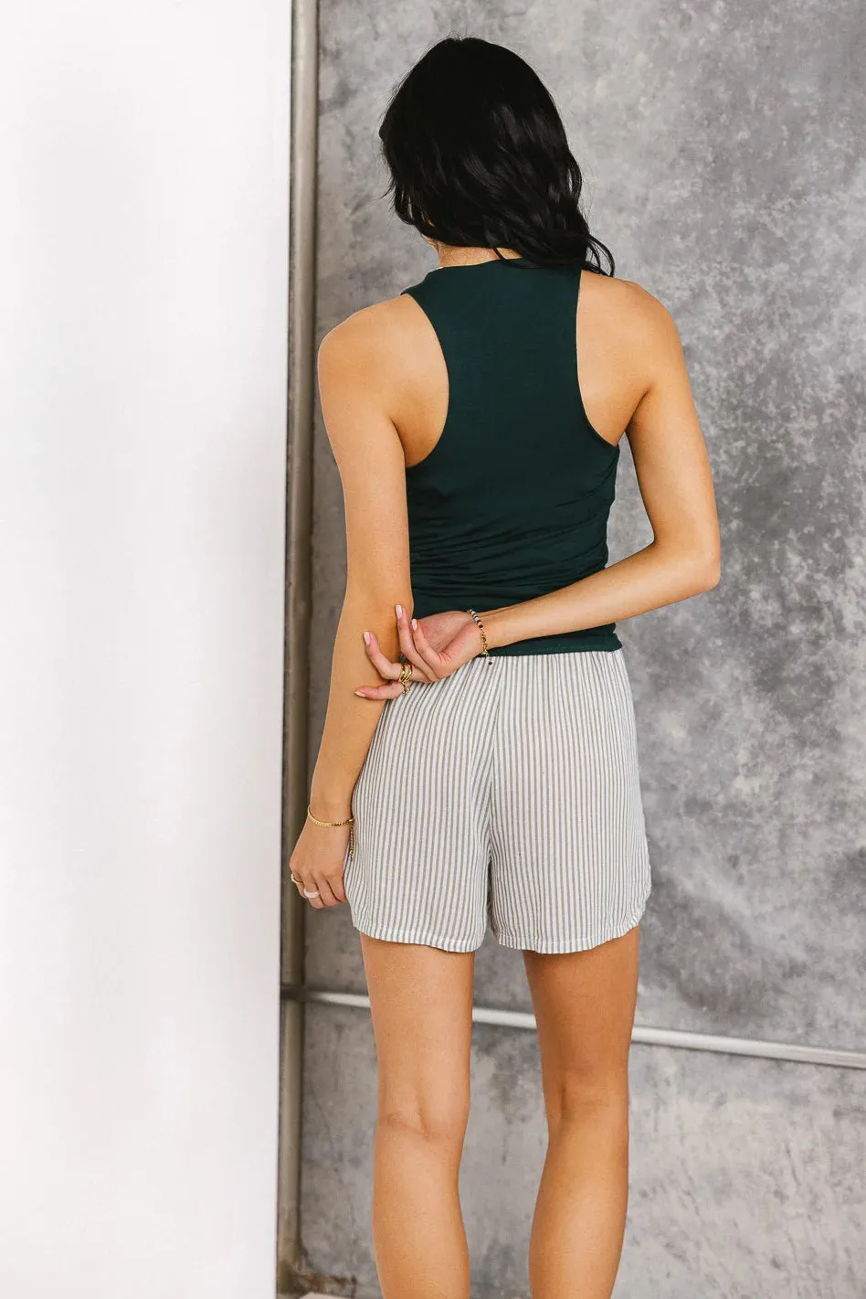 Sleek Jersey Solid Tank in Teal - FINAL SALE sold by bohme product image thumbnail 2