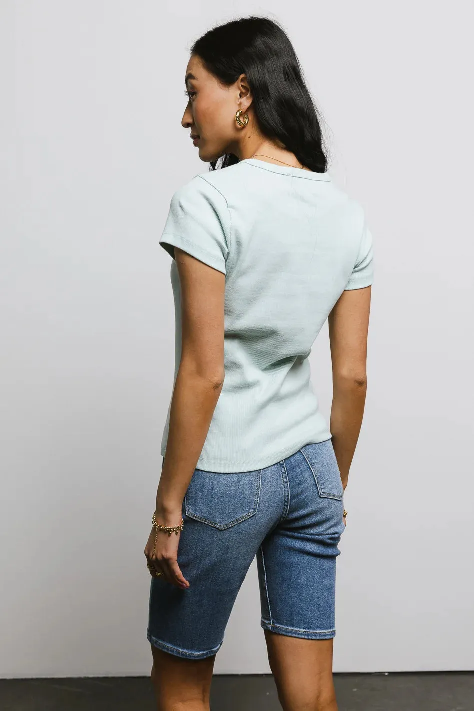 Addison Ribbed Top in Mint - FINAL SALE sold by bohme product image thumbnail 2