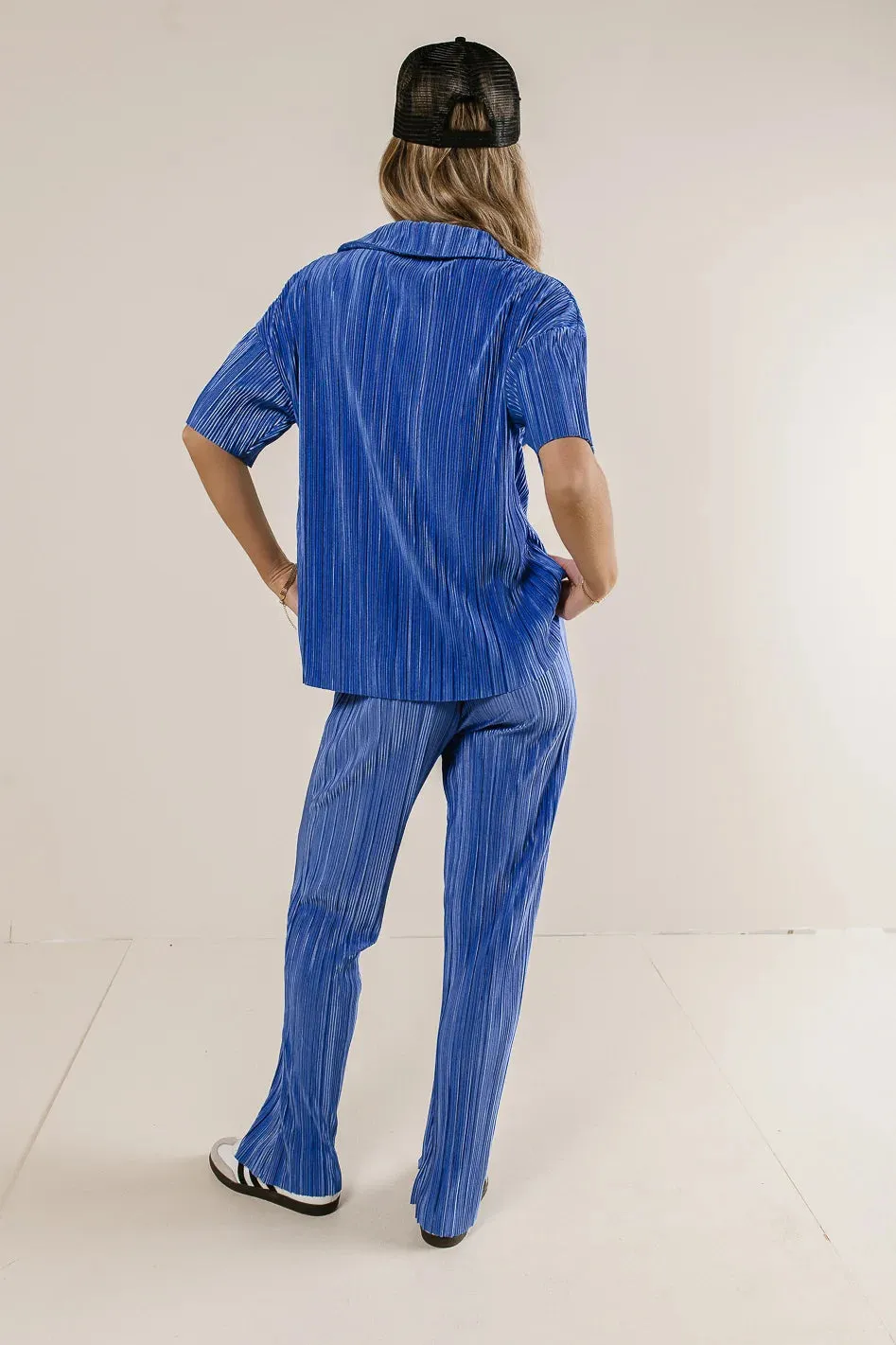 Clara Ribbed Top in Blue - FINAL SALE sold by bohme product image thumbnail 3