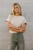 Teagan Basic Tee in Oatmeal sold by bohme