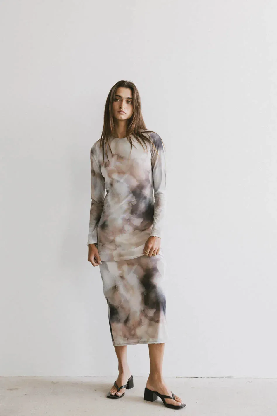 Jamie Watercolor Bodycon Dress sold by bohme product image thumbnail 4