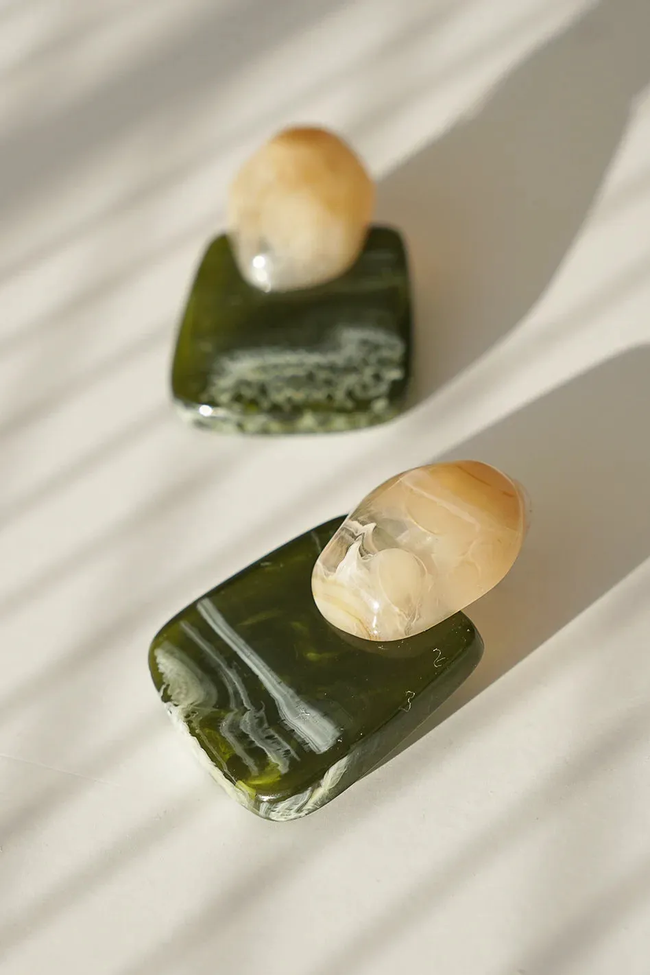 Ariana Earrings in Olive sold by bohme product image thumbnail 2