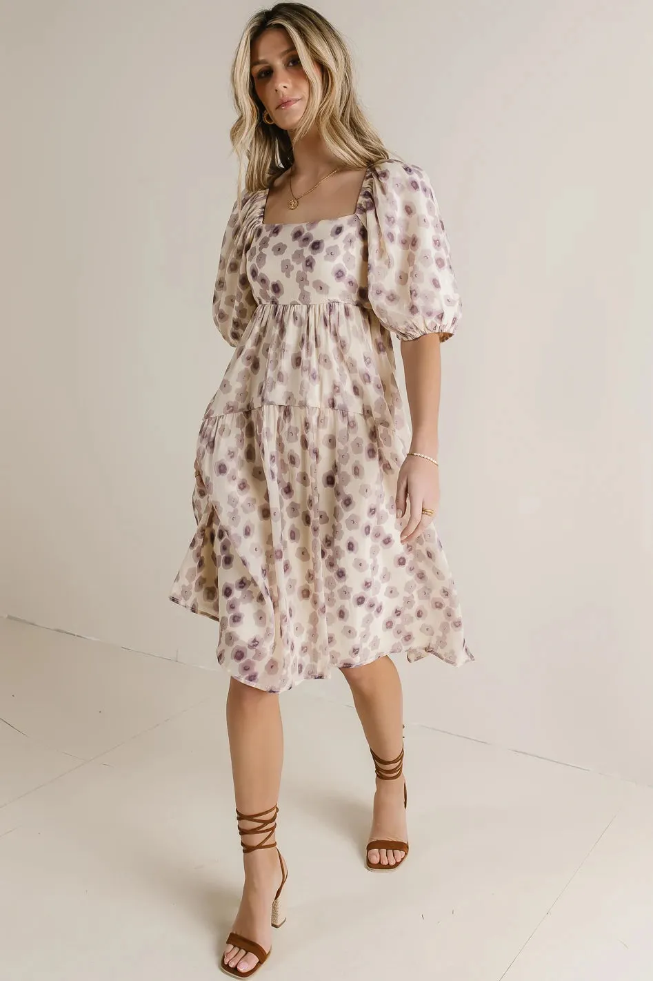 In The Fields Midi Dress in Lavender - FINAL SALE sold by bohme product image thumbnail 3