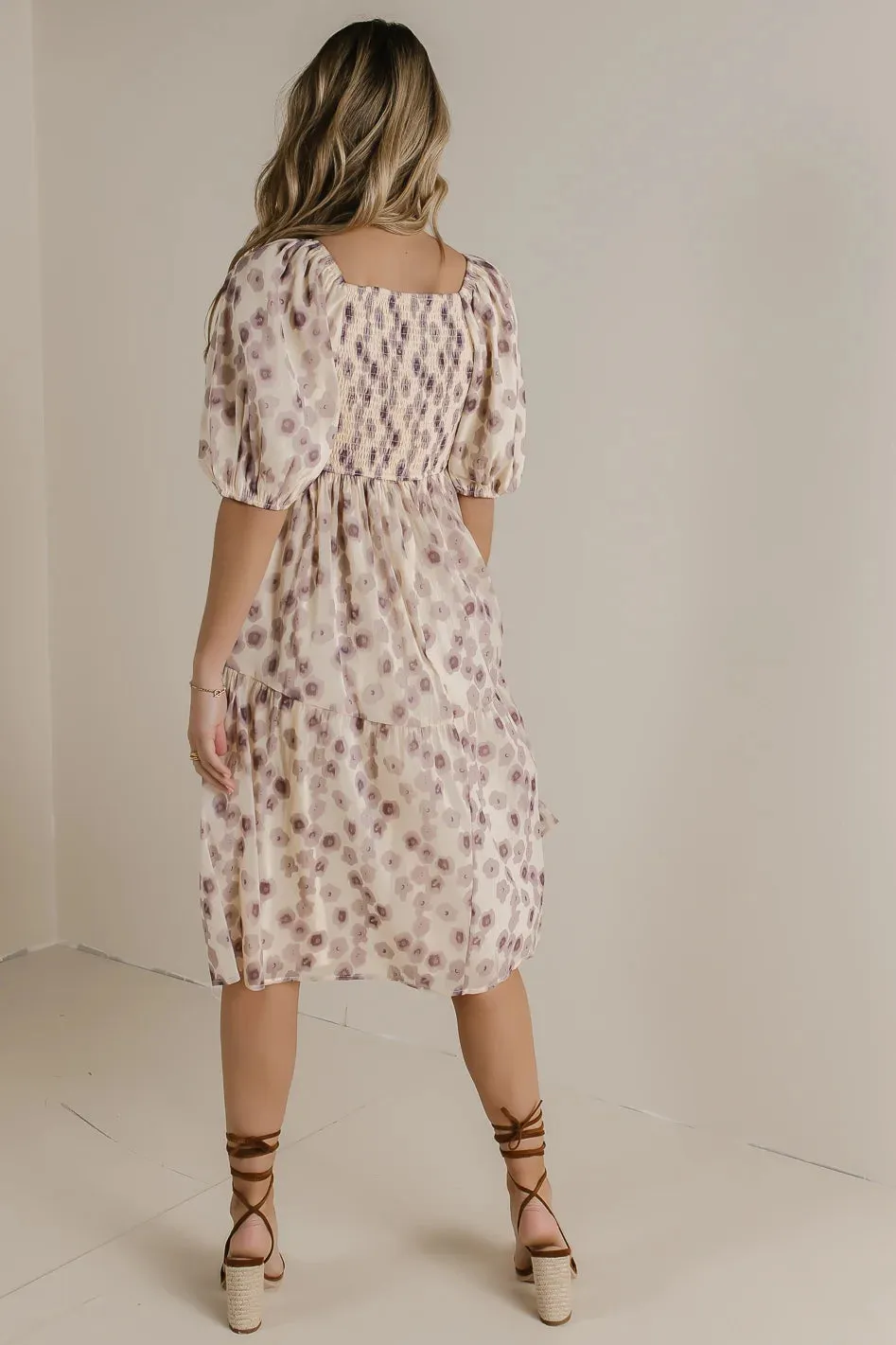 In The Fields Midi Dress in Lavender - FINAL SALE sold by bohme product image thumbnail 4