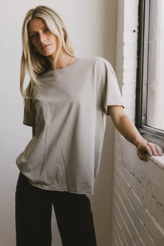 Gunner Basic Tee in Taupe - FINAL SALE sold by bohme