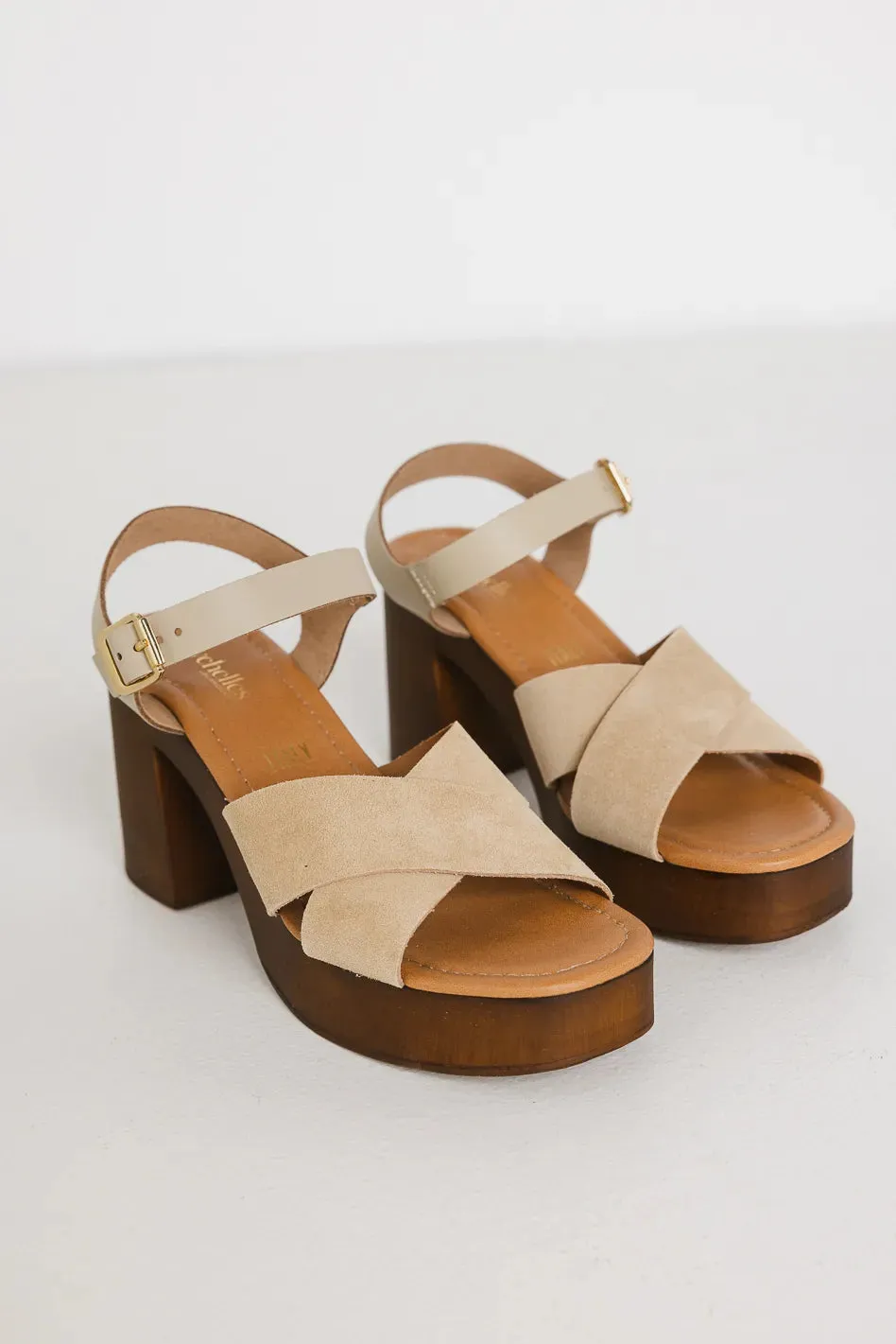 Seychelles Paloma Platform Heels in Sand sold by bohme