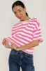 Felix Striped Top in Pink - FINAL SALE sold by bohme