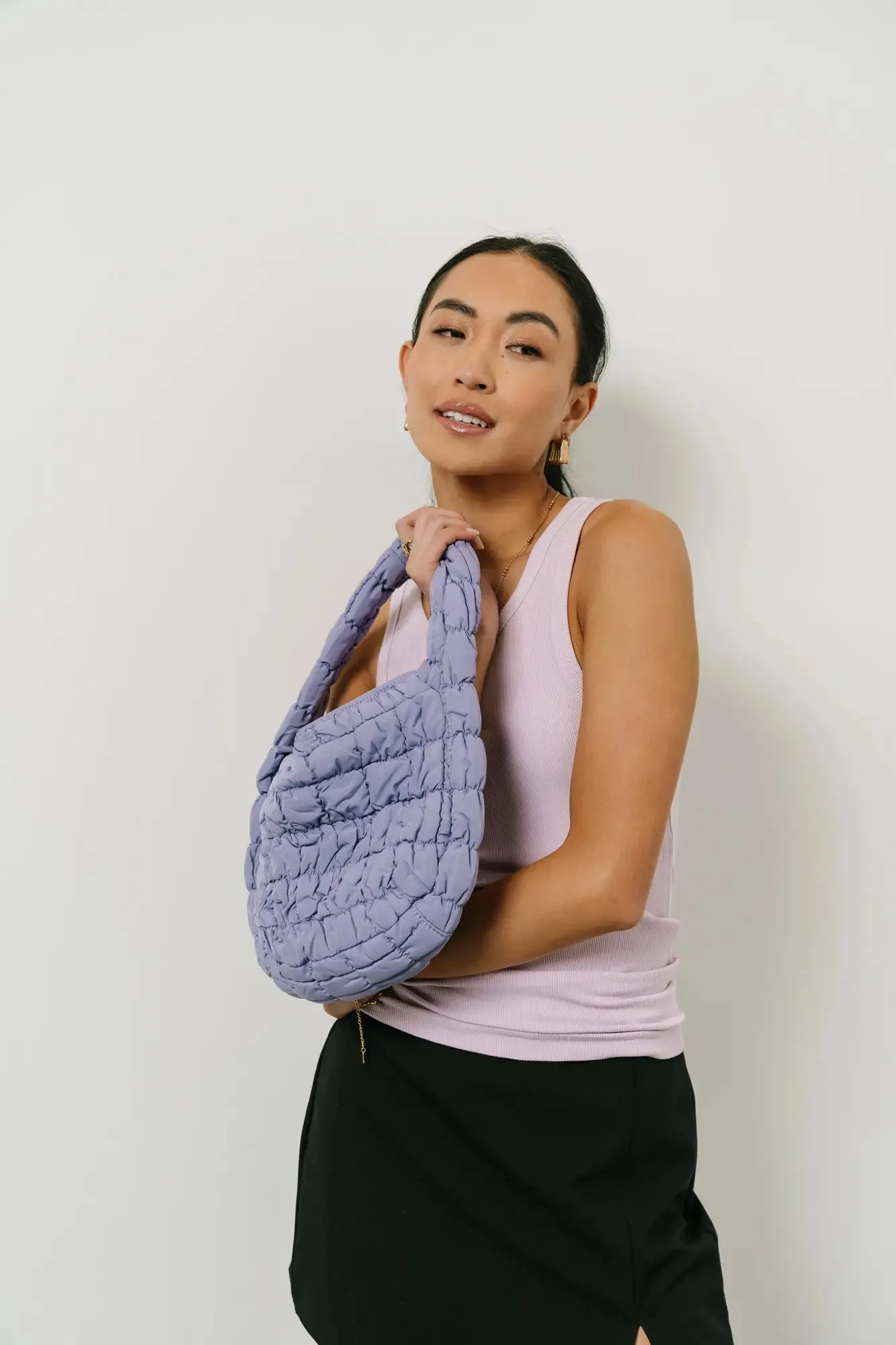 Julia Quilted Bag in Lavender - FINAL SALE sold by bohme product image thumbnail 3
