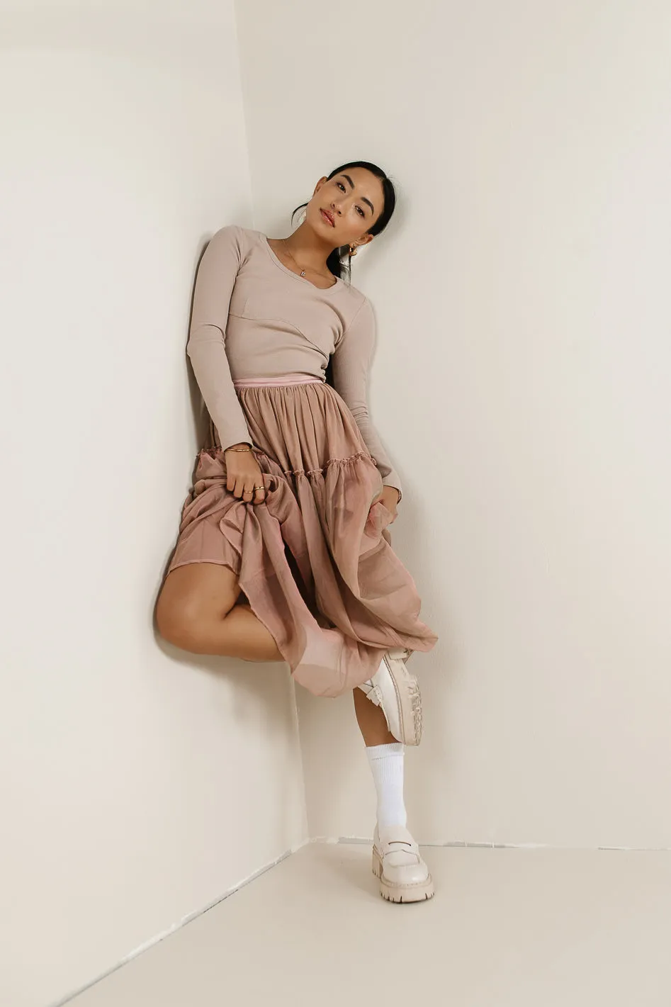 Jayla Knit Top in Mauve - FINAL SALE sold by bohme product image thumbnail 4