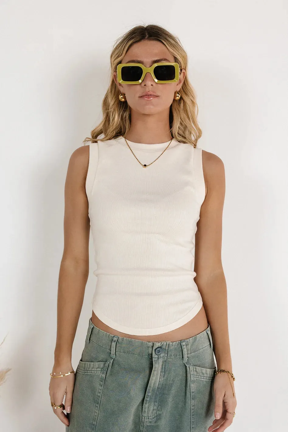 Ruby Tank in Ivory - FINAL SALE sold by bohme product image thumbnail 4