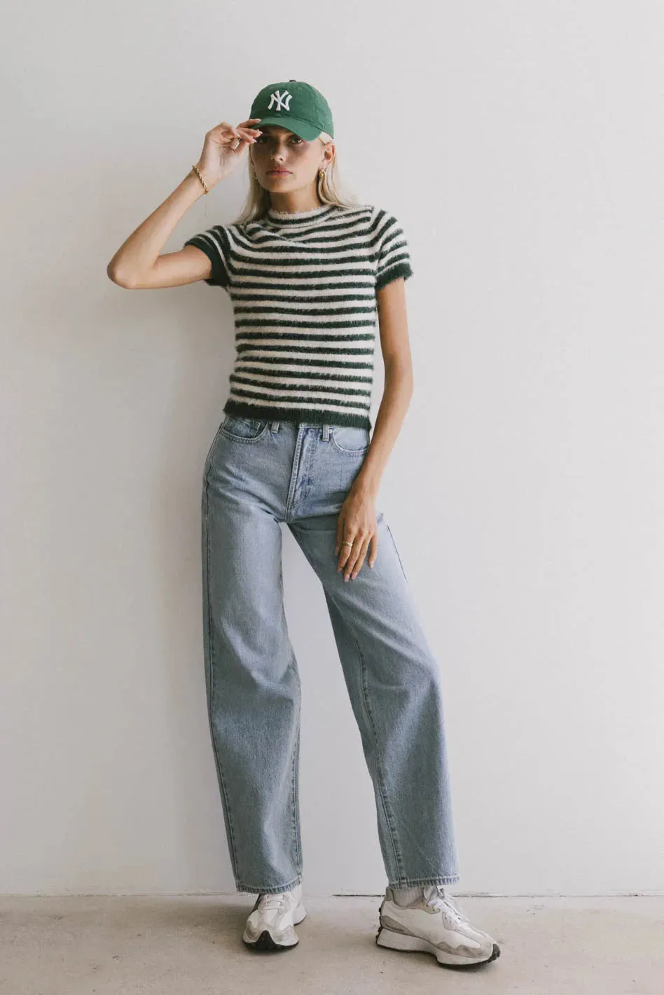 Emiliano Wide Leg Jeans in Light Wash - FINAL SALE sold by bohme product image thumbnail 2