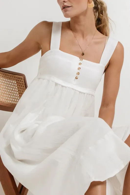 Chloe Midi Dress in White - FINAL SALE sold by bohme
