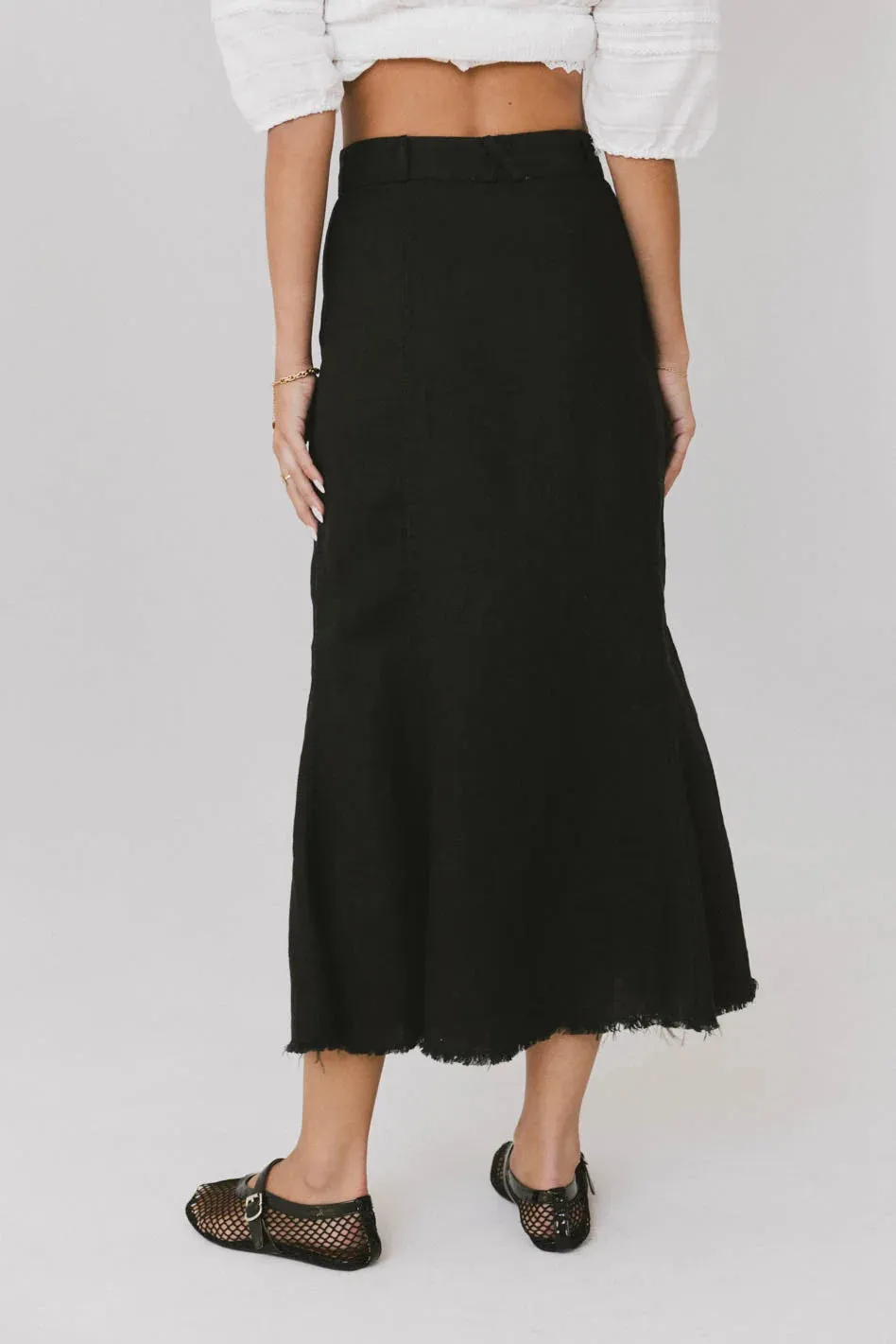 Dae Maxi Skirt in Black - FINAL SALE sold by bohme product image thumbnail 5