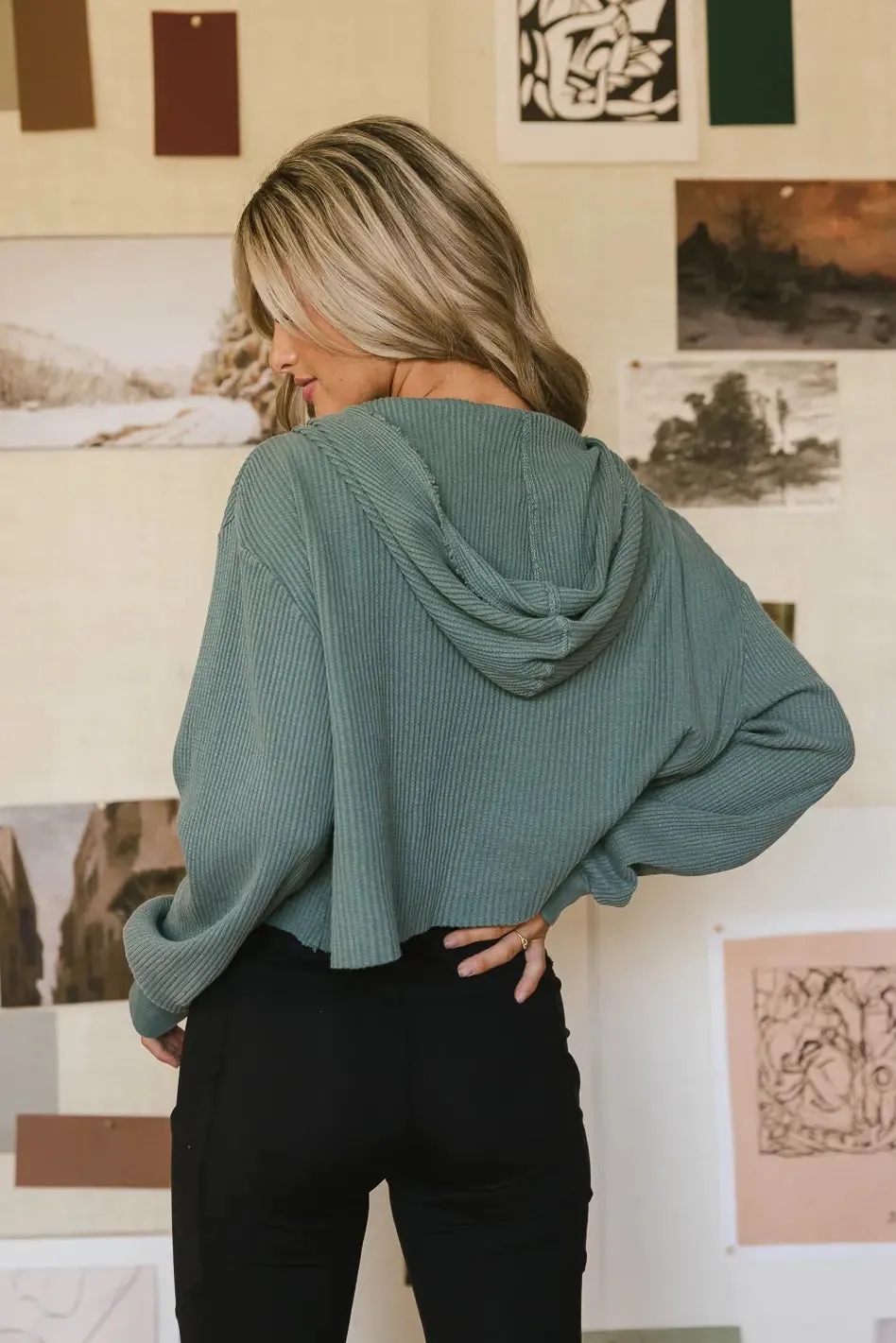 Anna Zip Up in Sage sold by bohme product image thumbnail 5