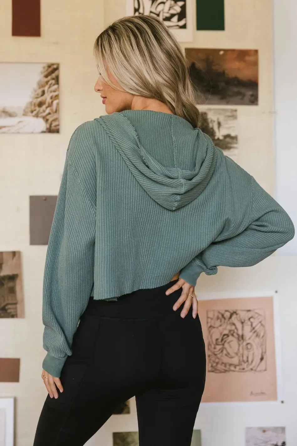 Anna Zip Up in Sage sold by bohme product image thumbnail 2