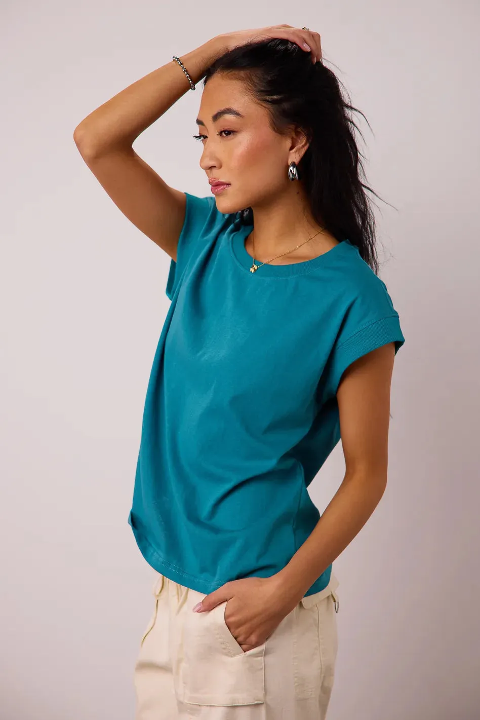 Arlo Top in Teal - FINAL SALE sold by bohme product image thumbnail 2