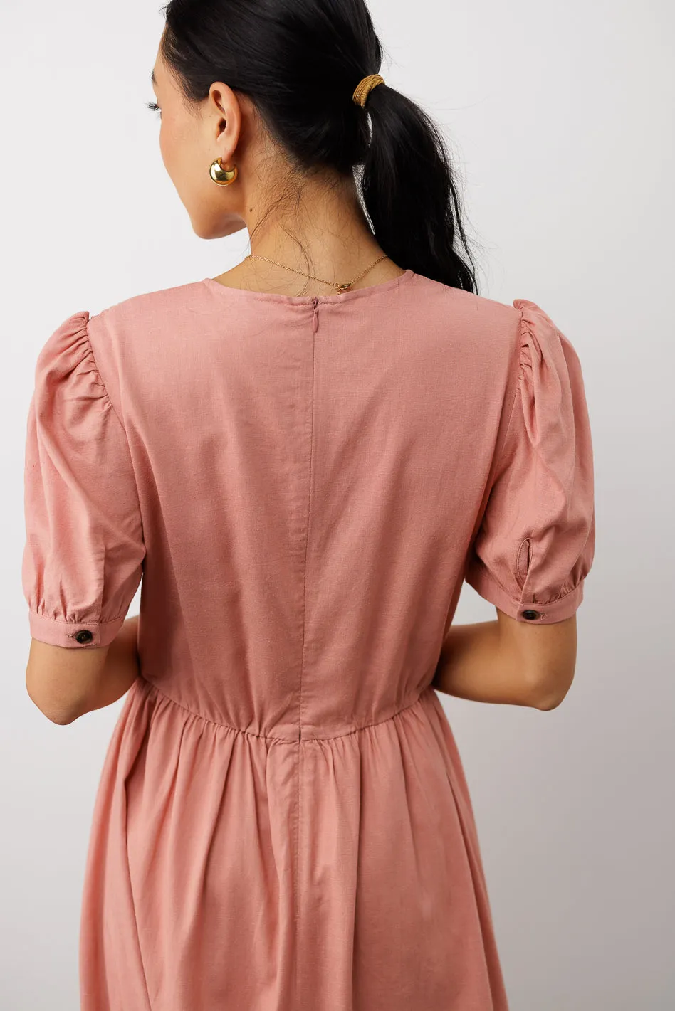 Cyrus Midi Dress in Pink - FINAL SALE sold by bohme product image thumbnail 5