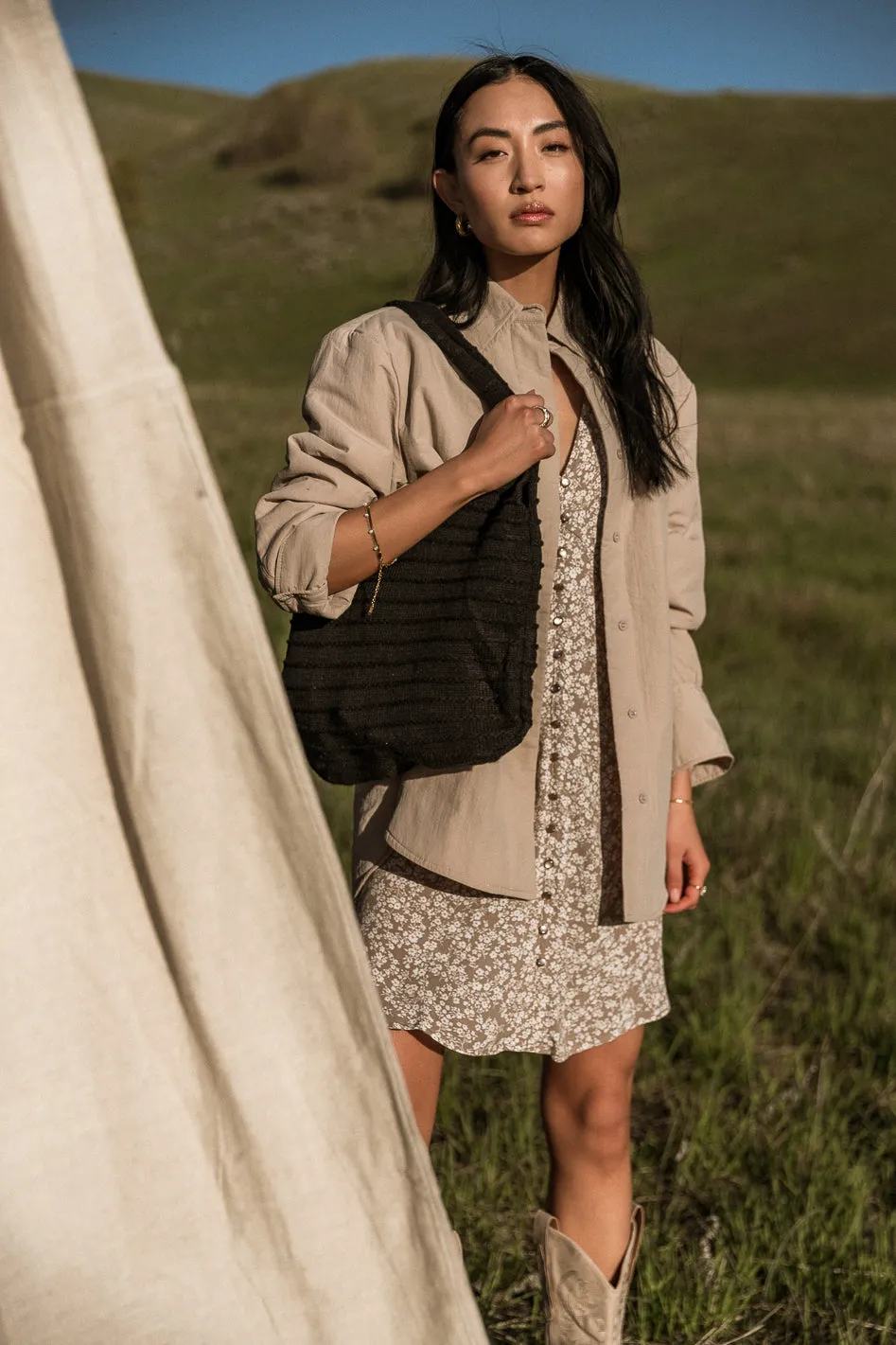 Parker Oversized Jacket in Taupe - FINAL SALE sold by bohme product image thumbnail 2