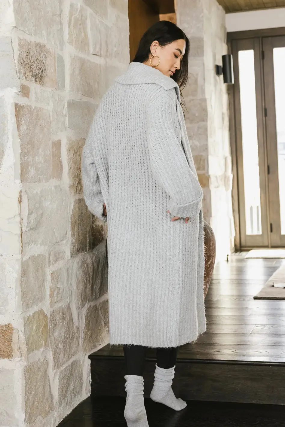 Emily Long Cardigan in Grey - FINAL SALE sold by bohme product image thumbnail 5