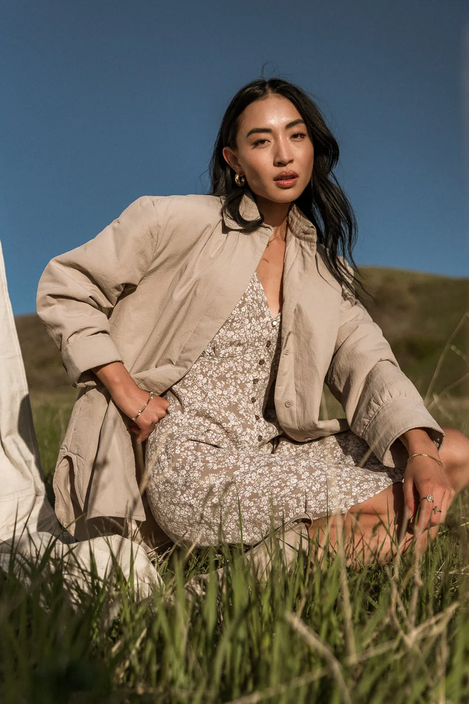 Parker Oversized Jacket in Taupe - FINAL SALE sold by bohme