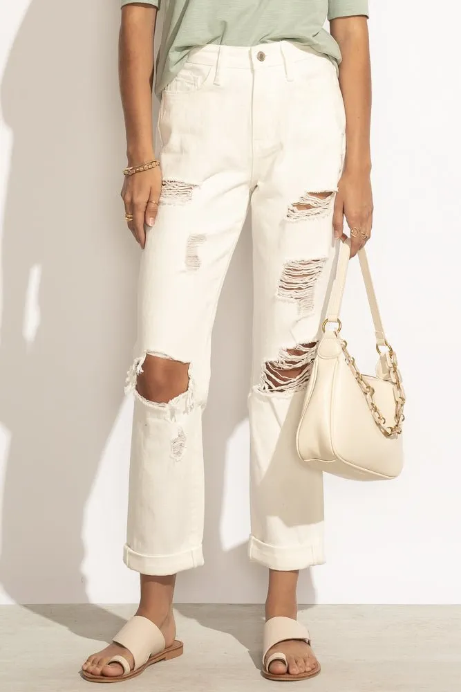 Idabel Distressed Mom Jeans - FINAL SALE sold by bohme product image thumbnail 2