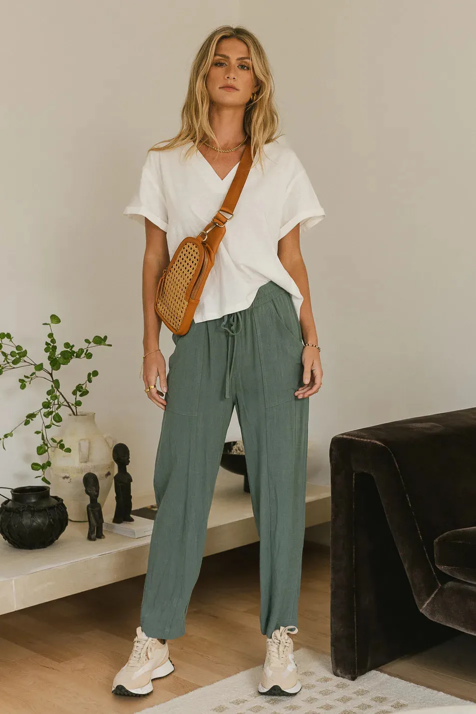 Laurence Pants in Teal - FINAL SALE sold by bohme product image thumbnail 2