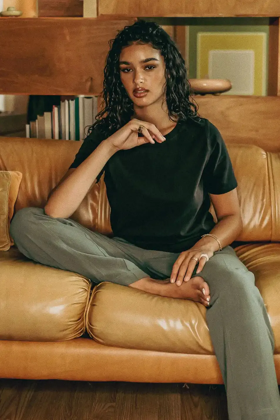 Laurence Pants in Teal - FINAL SALE sold by bohme product image thumbnail 4