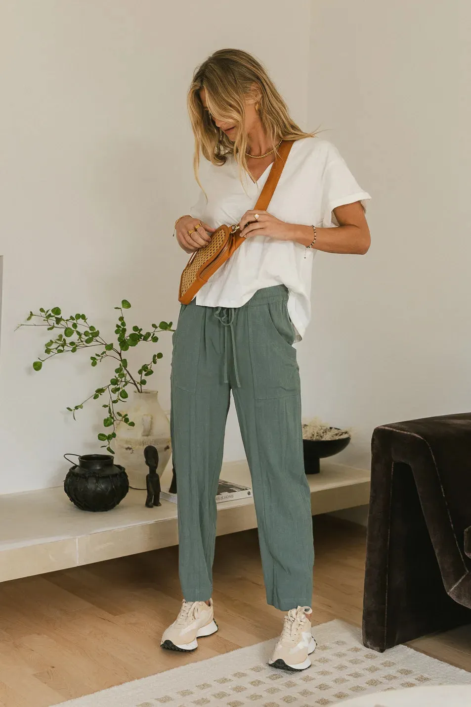 Laurence Pants in Teal - FINAL SALE sold by bohme product image thumbnail 3