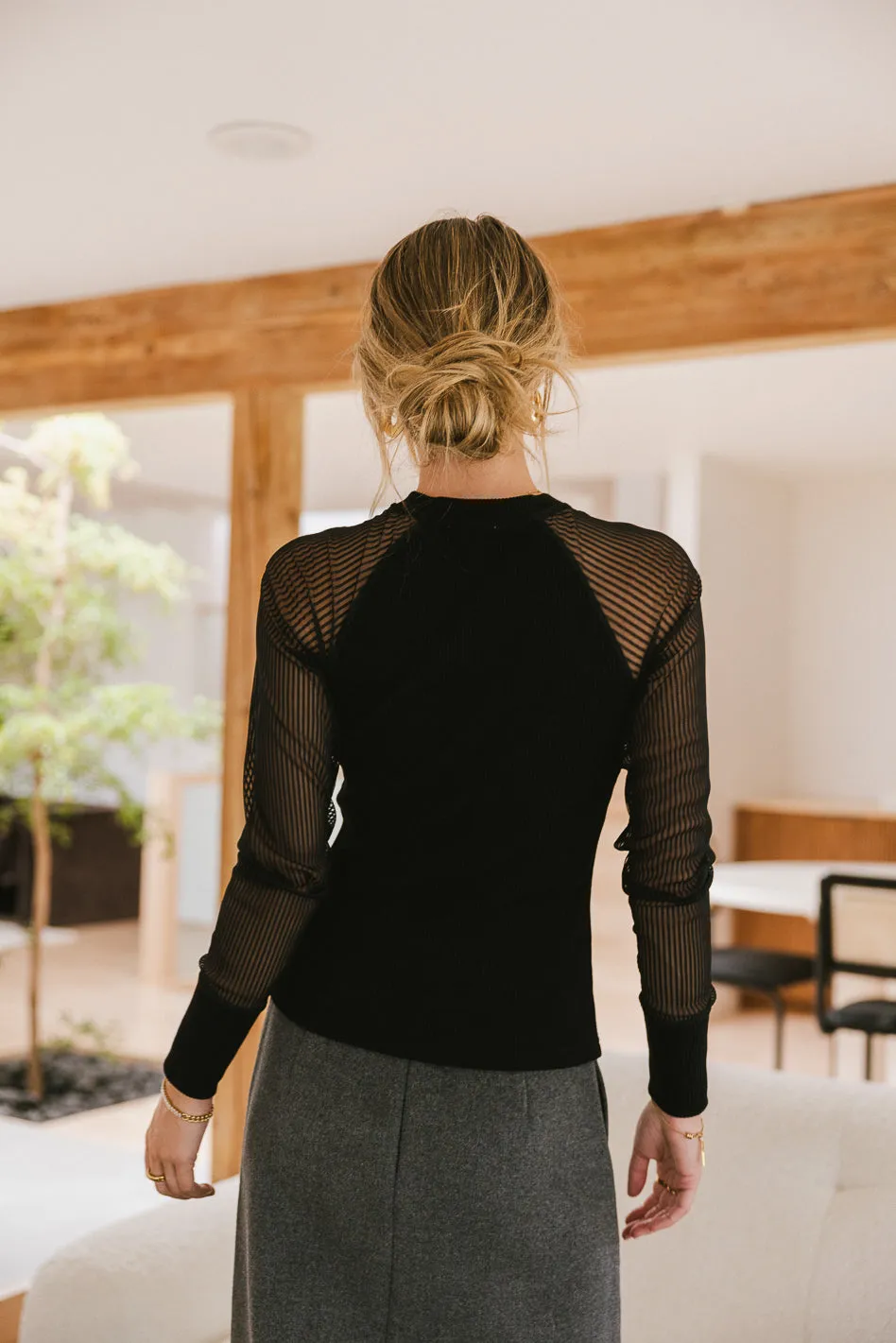 Camden Ribbed Top in Black - FINAL SALE sold by bohme product image thumbnail 5