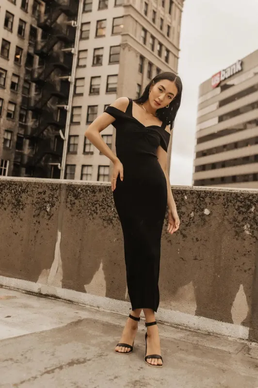 Kapri Twofer Dress in Black - FINAL SALE sold by bohme