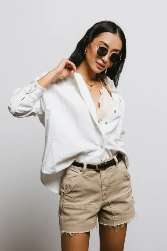 Angela Button Up in Cream - FINAL SALE sold by bohme