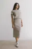 Calais Ribbed Skirt in Taupe - FINAL SALE sold by bohme