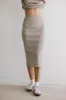 Calais Ribbed Skirt in Taupe - FINAL SALE sold by bohme