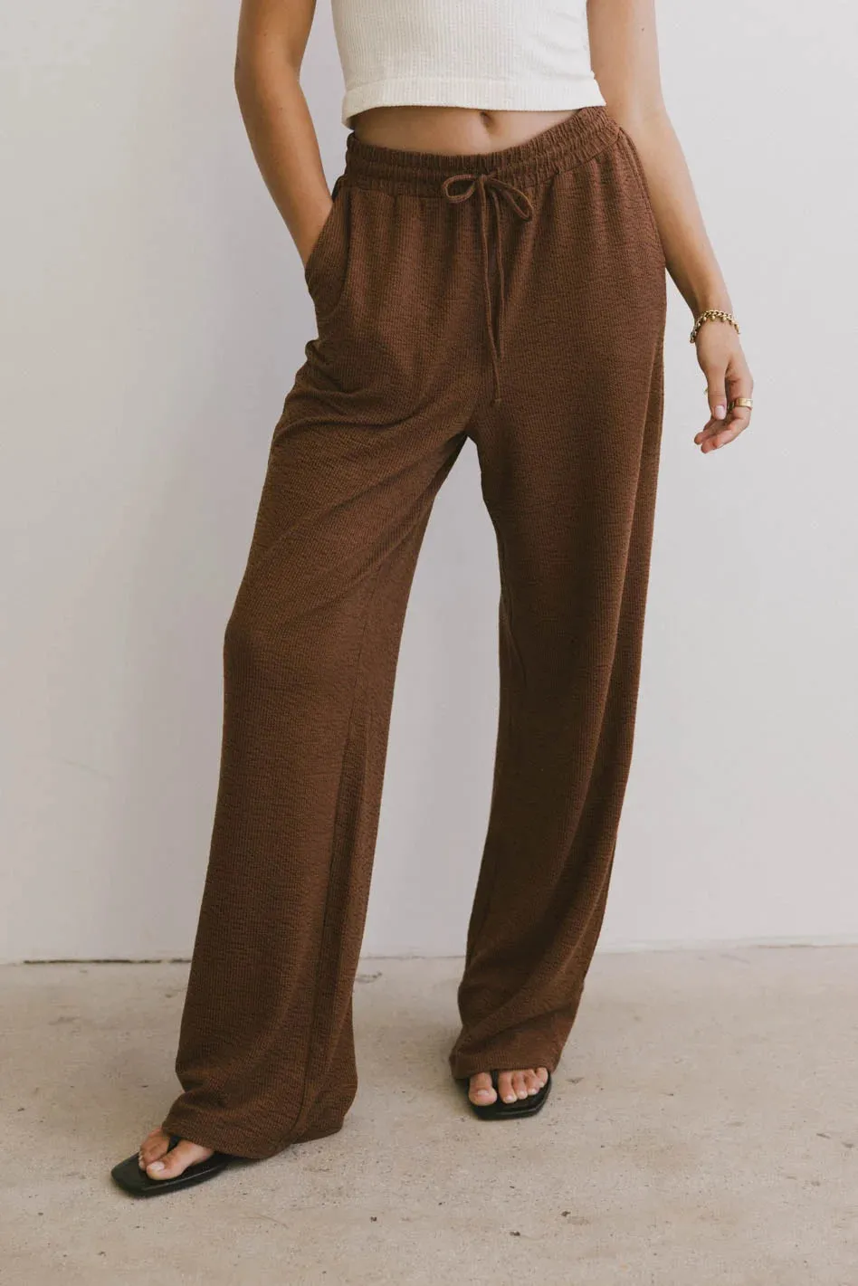 Etta Wide Leg Pants in Terracotta sold by bohme product image thumbnail 2