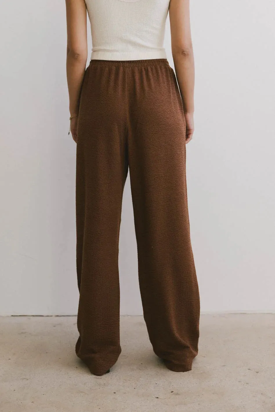 Etta Wide Leg Pants in Terracotta sold by bohme product image thumbnail 3