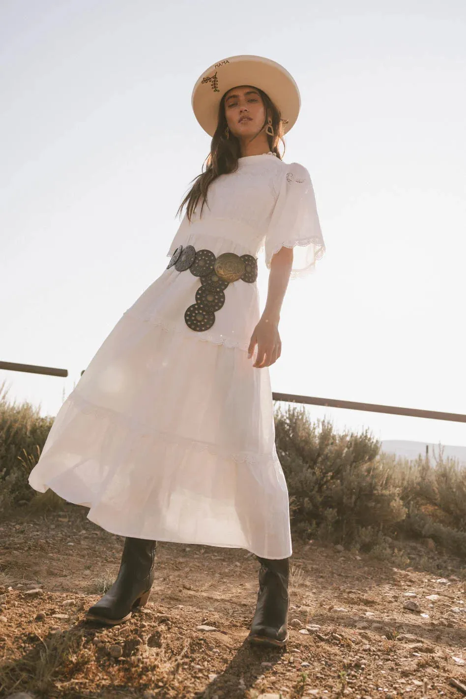 Berenice Eyelet Lace Dress - FINAL SALE sold by bohme