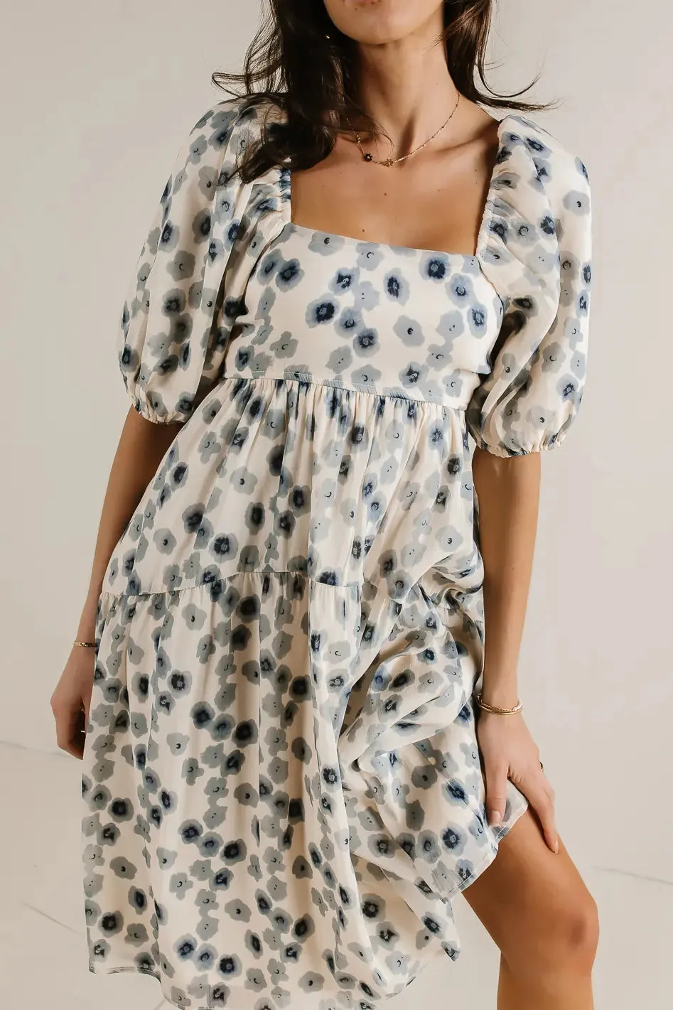 In The Fields Midi Dress in Blue - FINAL SALE sold by bohme product image thumbnail 4