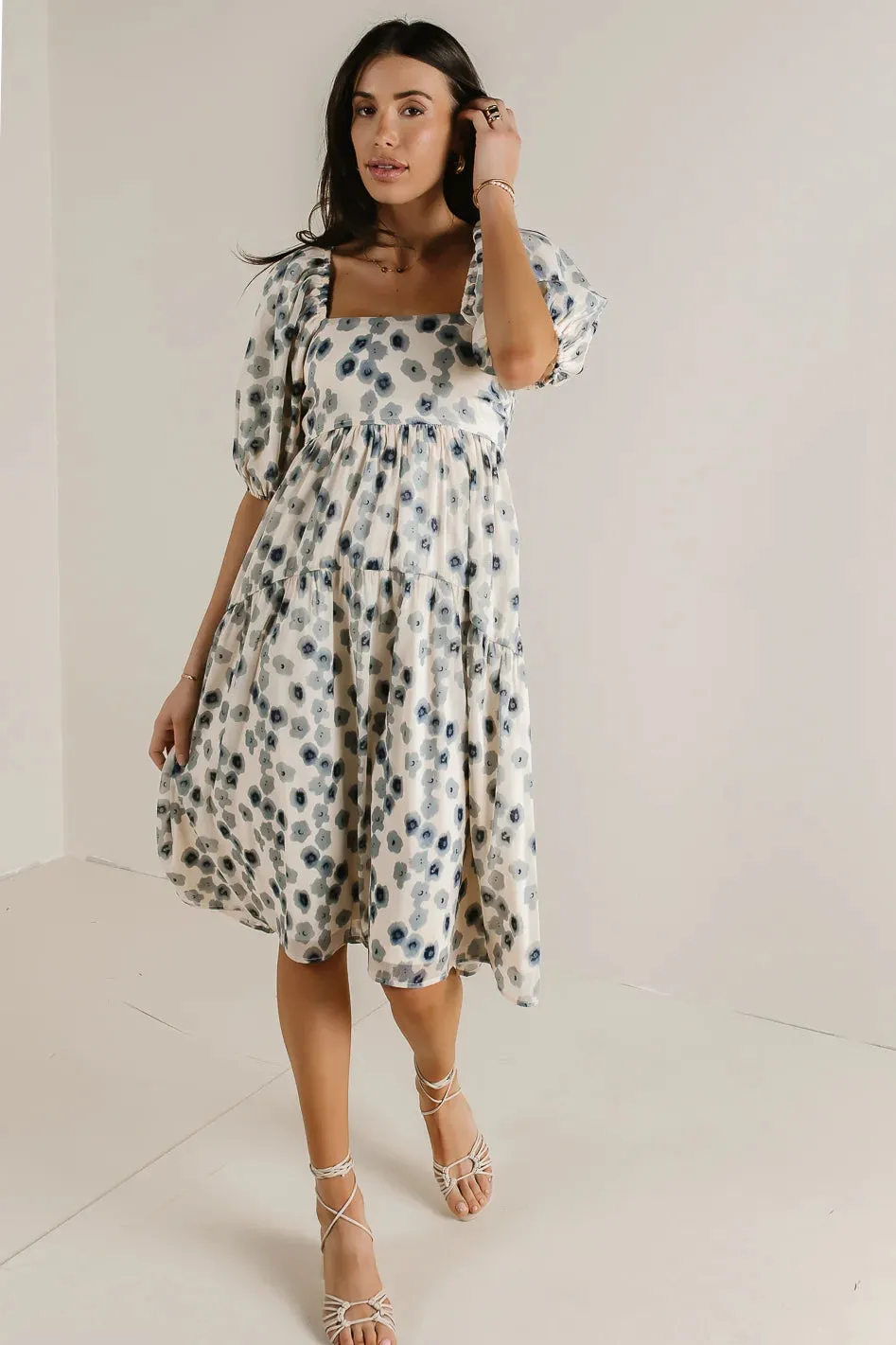In The Fields Midi Dress in Blue - FINAL SALE sold by bohme product image thumbnail 2