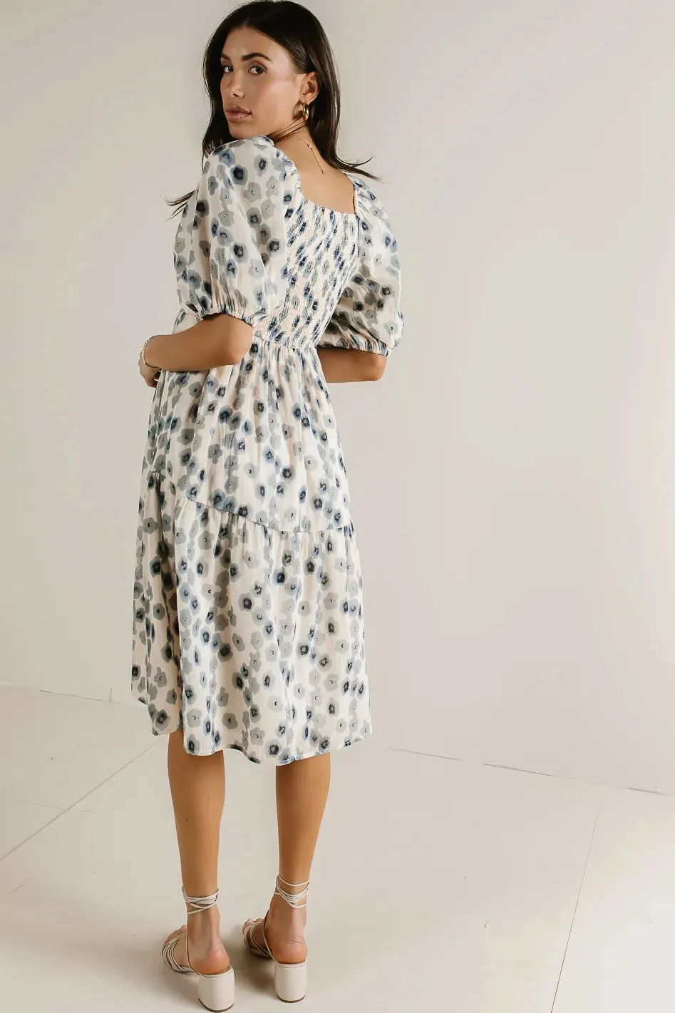 In The Fields Midi Dress in Blue - FINAL SALE sold by bohme product image thumbnail 3