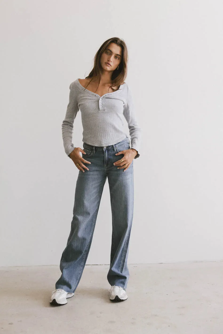 Tycee Fitted Top in Grey - FINAL SALE sold by bohme