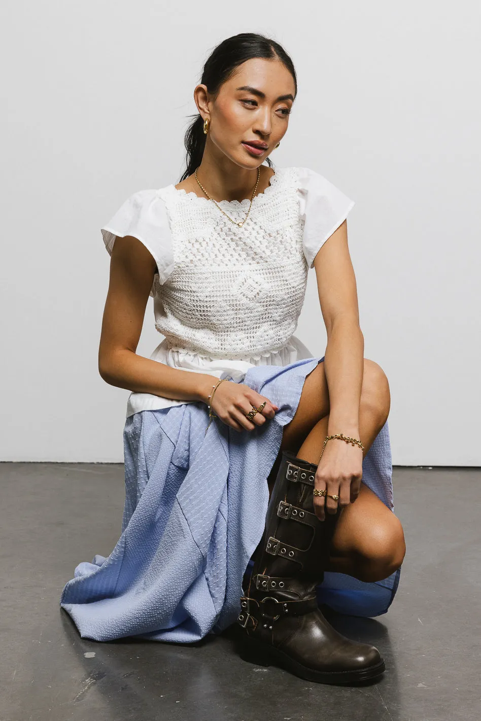 Josie Crochet Blouse - FINAL SALE sold by bohme