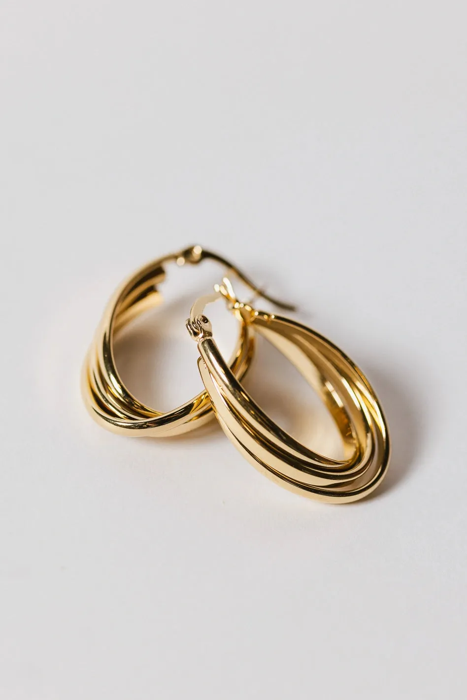 Esme Oval Hoop Earrings - FINAL SALE sold by bohme