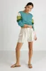 Ronnie Colorblock Sweatshirt in Teal sold by bohme