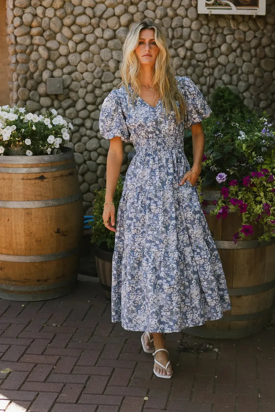 Kaylani Floral Midi Dress - FINAL SALE sold by bohme product image thumbnail 3