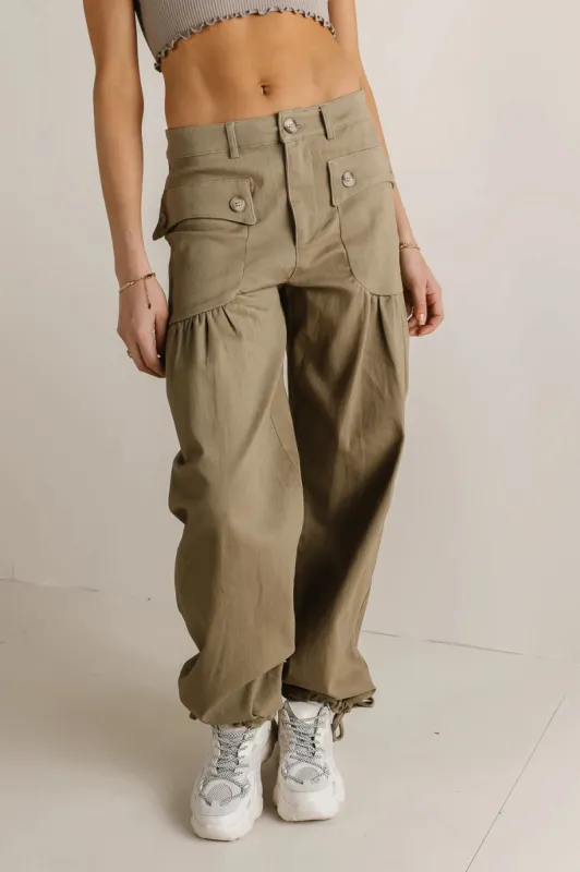 Adalynn Pants in Olive - FINAL SALE sold by bohme
