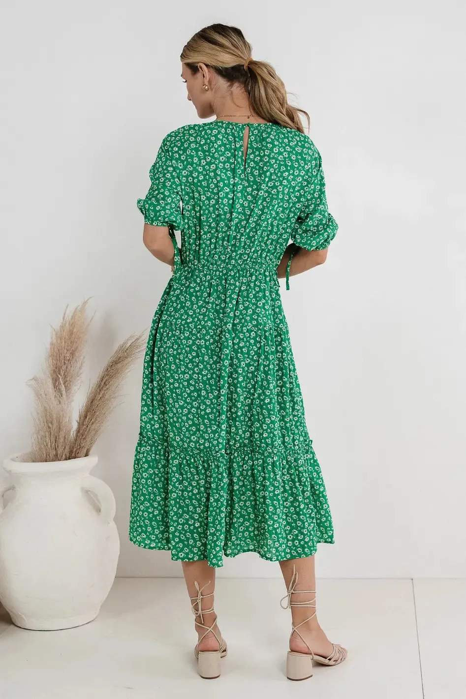 Marlee Midi Dress in Green - FINAL SALE sold by bohme product image thumbnail 3