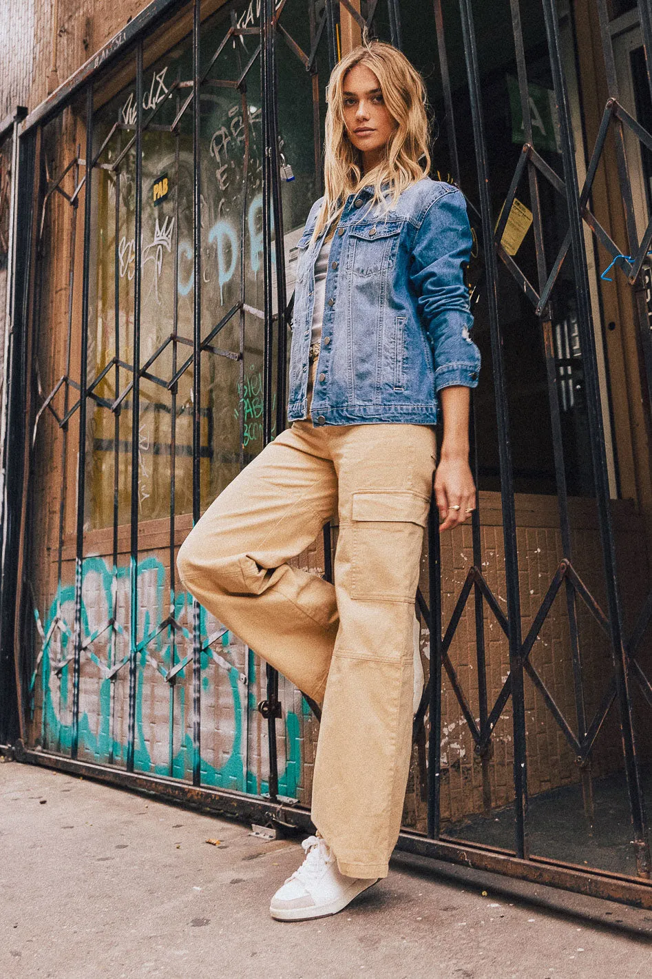 Ramsey Wide Leg Pants in Tan - FINAL SALE sold by bohme product image thumbnail 3