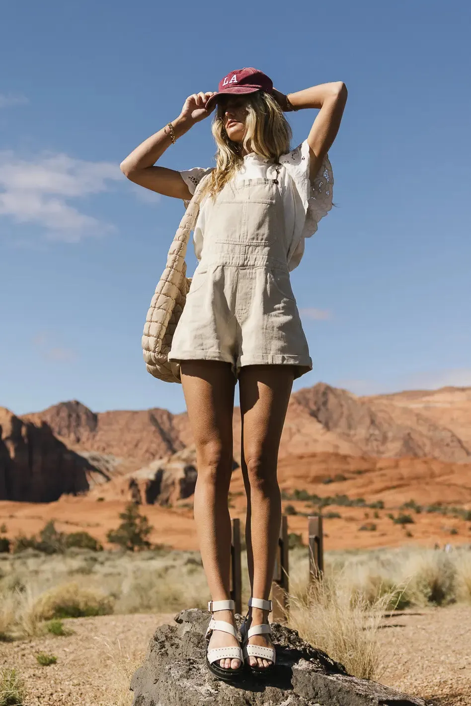 Fawn Shortalls in Ecru sold by bohme