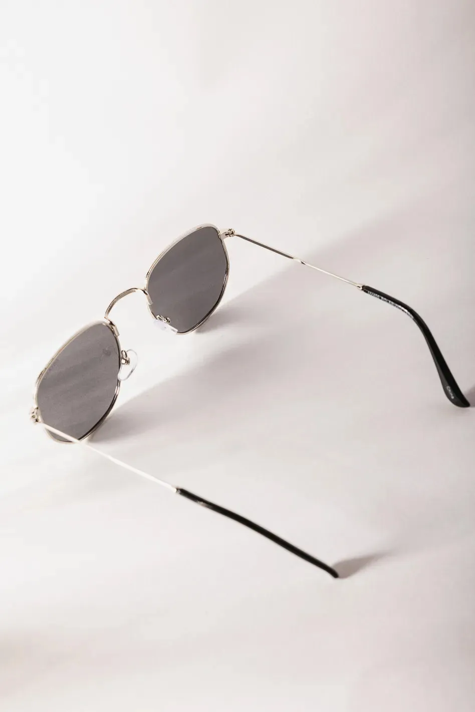Kasey Sunglasses in Silver/Black - FINAL SALE sold by bohme product image thumbnail 2